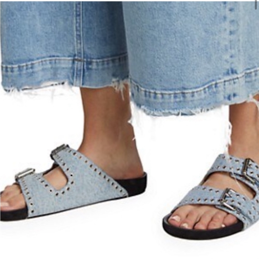 Isabel Marant Denim Studded Sandals